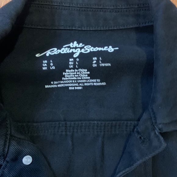ROLLING STONE BLACK DENIM JACKET - Picture 4 of 4
